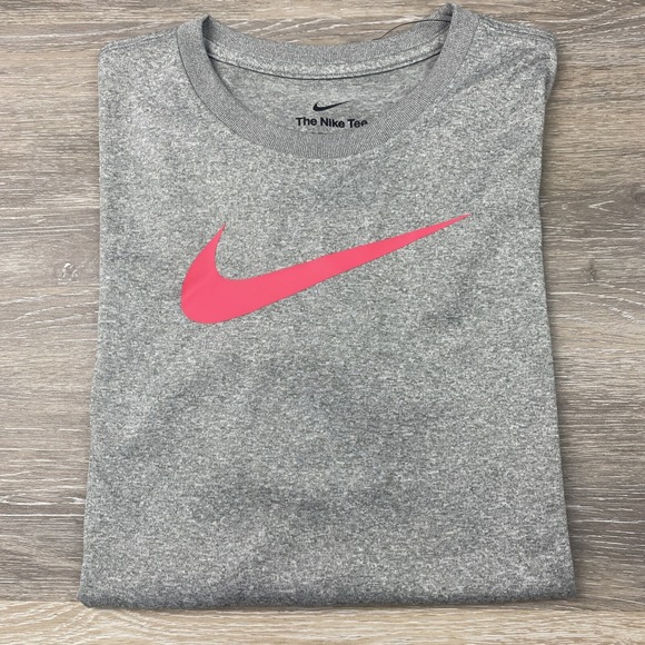 Nike Tops - NIKE Training Essential Swoosh T-Shirt Women's Grey SIZE‎ M - FQ4975